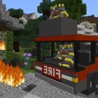 Мод на Пожарную машину для Майнкрафт ПЕ