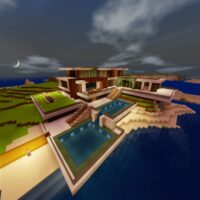 Карта на Современный дом для Minecraft PE