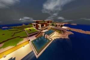 Карта на Современный дом для Minecraft PE