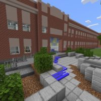 Карта на Город с школой для Minecraft PE