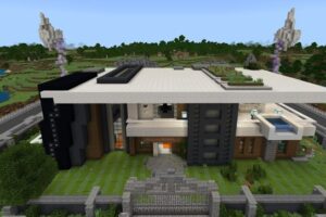 Карта на Защищённый дом для Minecraft PE