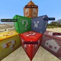Мод на Лаки Блоки для Minecraft PE