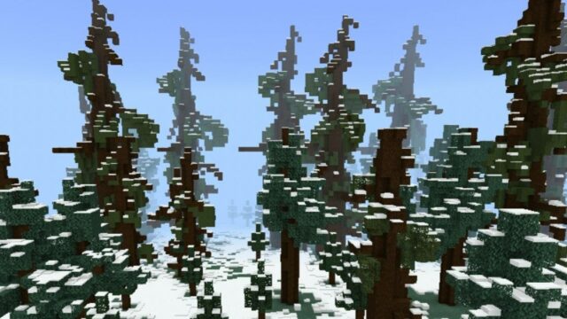 Зимняя карта minecraft pe