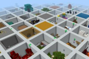 Карта на 100 уровней паркура для Minecraft PE