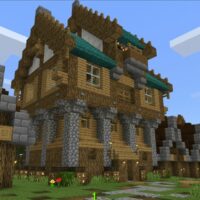Карта на Большую деревню для Minecraft PE