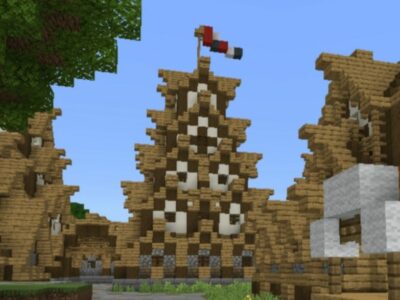 Карта на Большую деревню для Minecraft PE