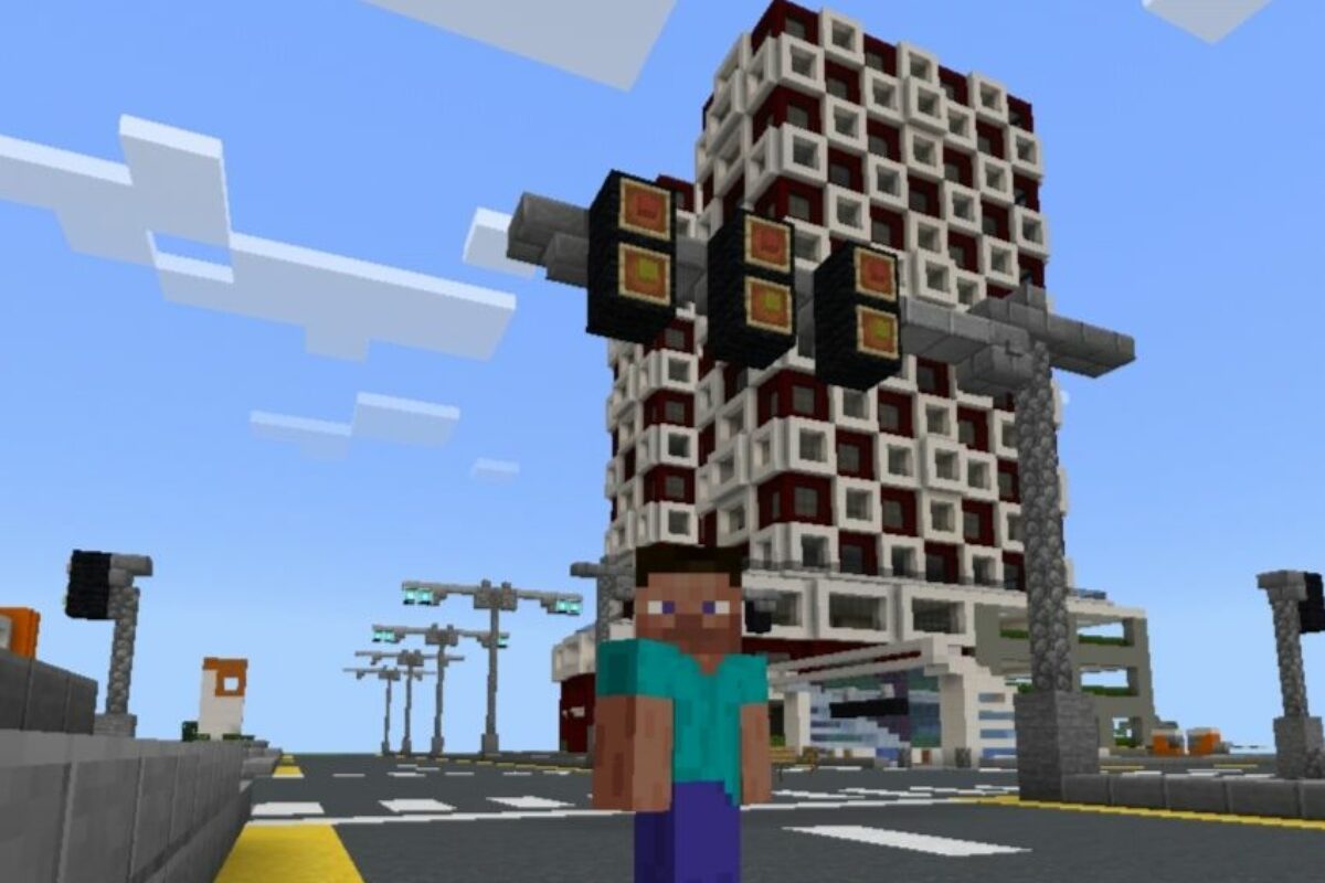 Скачать Карту Город домов на Minecraft PE - Карта Город домов для Майнкрафт  ПЕ