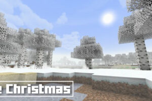 Текстуры Зимний Лес для Minecraft PE