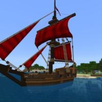 Мод на Пиратский Корабль для Minecraft PE