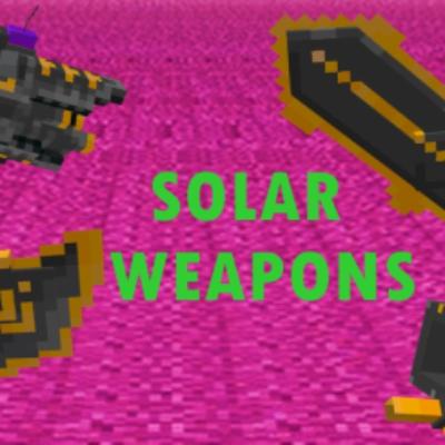 Мод Солнечное Оружие для Minecraft PE