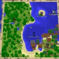 Мод Banner Map Markers для Minecraft PE