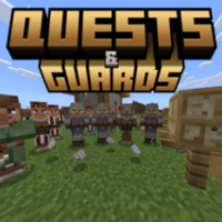 Мод на Квесты и стражей (Quests & Guards) для Minecraft PE