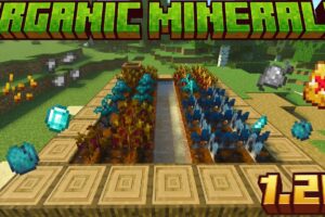 Мод на Выращивание минералов для Minecraft PE