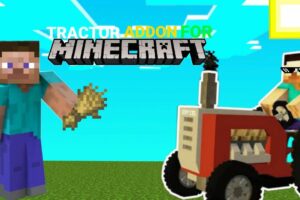 Мод на Трактора для сельского хозяйства для Minecraft PE