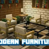 Мод Modern Furniture | Survival для Minecraft PE: 600+ предметов мебели для выживания