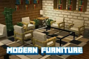 Мод Modern Furniture | Survival для Minecraft PE: 600+ предметов мебели для выживания