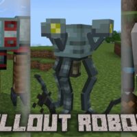 Мод на Роботов из Fallout для Minecraft PE