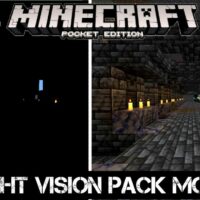 Текстуры Ночное видение для Minecraft PE