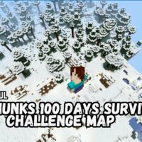 Карта Испытаний на выживание на 100 дней на одном острове для Minecraft PE