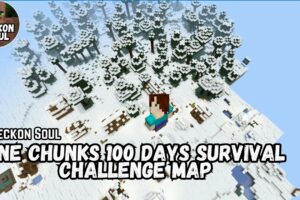 Карта Испытаний на выживание на 100 дней на одном острове для Minecraft PE