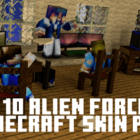 Скины Бен 10 — Чужая сила для Minecraft PE