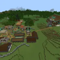 Огромная карта для выживания с 10 локациями для Minecraft PE