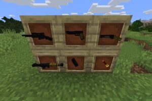 Мод «Мод Простые пистолеты FWS» для Minecraft PE: Оружие и анархия в вашем мире