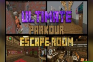 Карта «Идеальная Комната для Побега от Паркура» для Minecraft PE: 3 Уникальных Уровня, Музыка и История