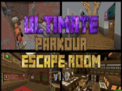 Карта «Идеальная Комната для Побега от Паркура» для Minecraft PE: 3 Уникальных Уровня, Музыка и История
