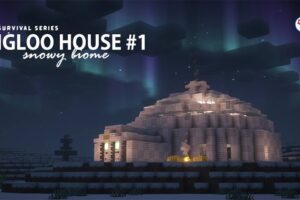 Карта «Мини-дом для выживания» в Minecraft PE: уютное иглу, достижения и секреты снежного биома