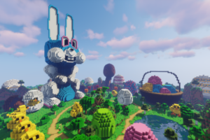 Карта «Охота за Пасхальными Яйцами» для Minecraft PE – Найди 54 спрятанных сокровища и стань чемпионом!