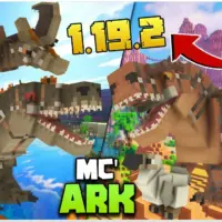 Мод «Мобы и оружие из игры Ark» для Minecraft PE: Динозавры, Приручение и Новые Системы