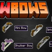 Мод «Новые луки» для Minecraft PE: 22 уникальных оружия с магией и взрывами!