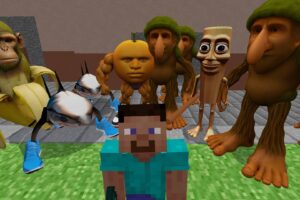 Мод «Cursed Brainrot Italian» для Minecraft PE: Хаос, мемы и Удин Дин Дин Дан!