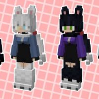 Текстуры Девушки-Кошки для Minecraft PE: Скачать антропоморфные текстуры и преобразить питомцев
