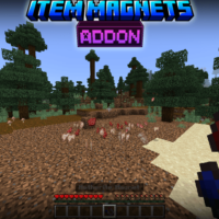 Мод «Магниты для ресурсов» для Minecraft PE: удобный сбор предметов с разным радиусом
