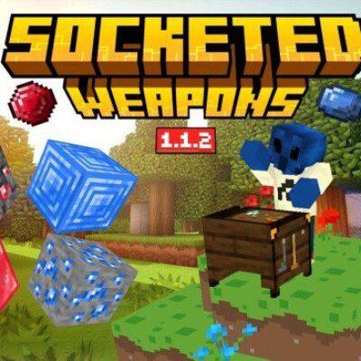 Мод Уникальное оружие с гнёздами для улучшений для Minecraft PE