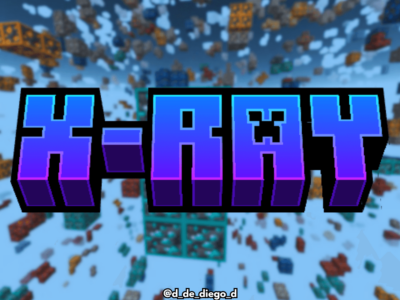 Текстуры X-Ray Plus для Minecraft PE/Bedrock – Видите сквозь блоки!