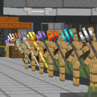 Мод Разрушительные Трезубцы для Minecraft PE: 8 уникальных видов с особыми способностями