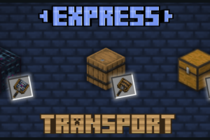 Мод Express Transport — Экспресс перемещение предметов для Minecraft PE: Мгновенное Перемещение Сундуков, Бочек, Спаунеров!