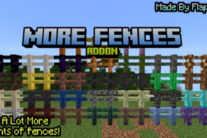 Мод Еще Больше Заборов для Minecraft PE: 42 Новых Способа Оживить Ваши Постройки!