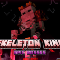 Мод Король Скелетов для Minecraft PE: Эпичный Босс, Стратегия Победы и Королевский Меч!