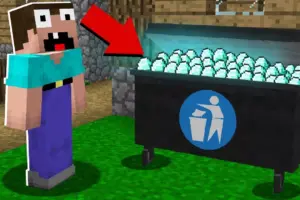 Текстуры Кнопка для удаления — Trash Button для Minecraft PE: Удаляй мусор из инвентаря в 1 клик!