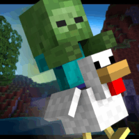 Мод Зомби-наездник из «Майнкрафт в кино» в Minecraft PE: новый опасный босс!