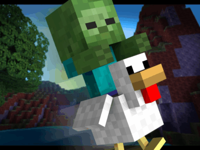Мод Зомби-наездник из «Майнкрафт в кино» в Minecraft PE: новый опасный босс!