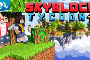 Карта Небесные Острова (Skyblock Tycoon) в Майнкрафт ПЕ 1.21: Мир Парящих Чудес!
