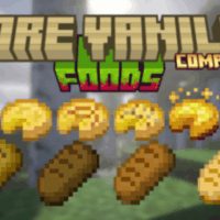 Мод Еще больше ванильной еды (More Vanilla Foods Plus) для MCPE 1.21: Богатство Ванильной Кухни!