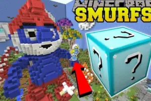 Мод на Смурфиков (Smurfs) для Minecraft PE 1.21: Оживите Мультфильм в Кубическом Мире!