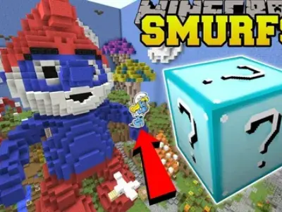 Мод на Смурфиков (Smurfs) для Minecraft PE 1.21: Оживите Мультфильм в Кубическом Мире!