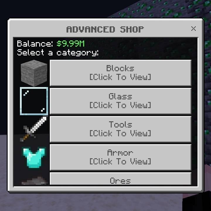 Мод на Реалистичная торговая система с динамическими ценами для Minecraft PE